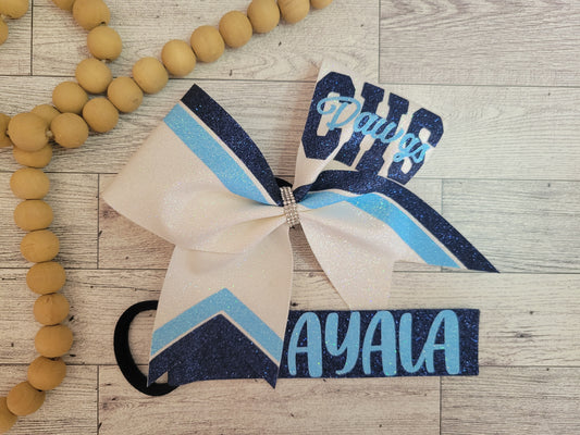 Squad Bows & Pom Tag